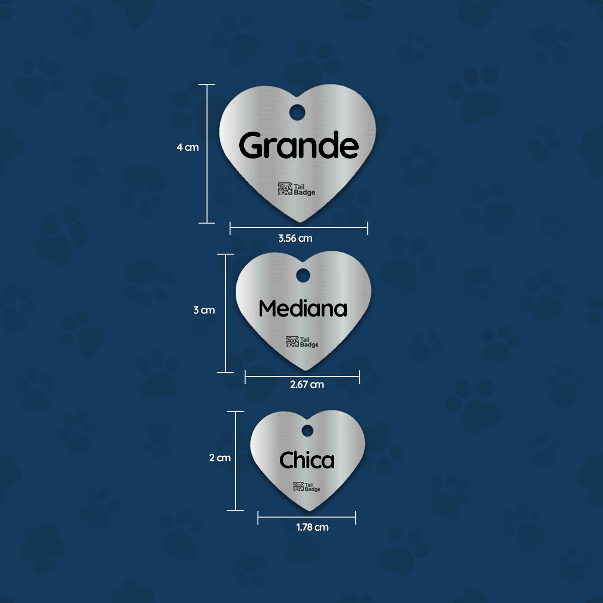HEART-SHAPED PET TAG