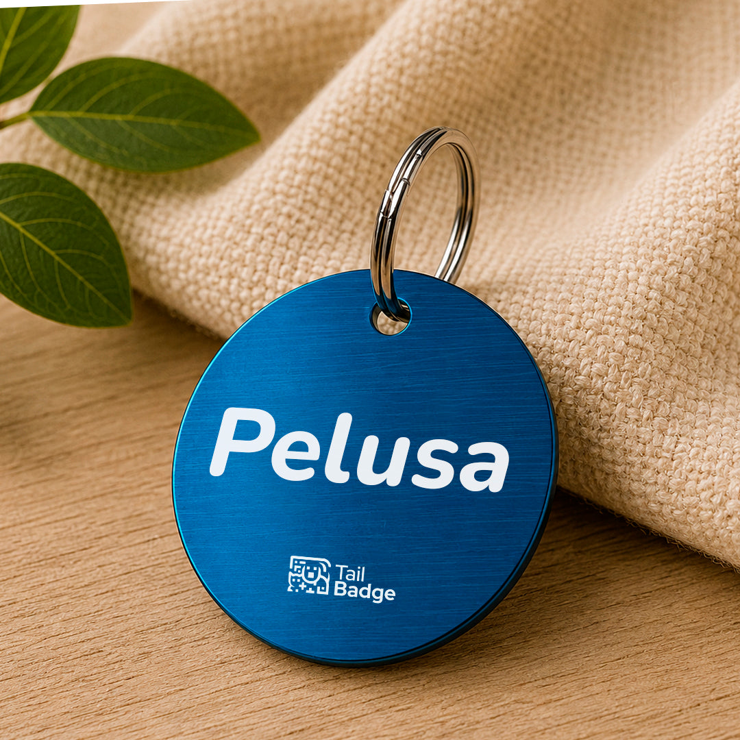CIRCULAR PET TAG (ALUMINUM)