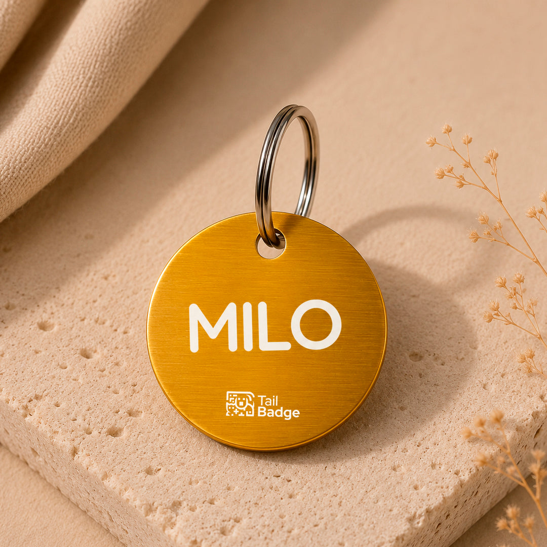 CIRCULAR PET TAG (ALUMINUM)
