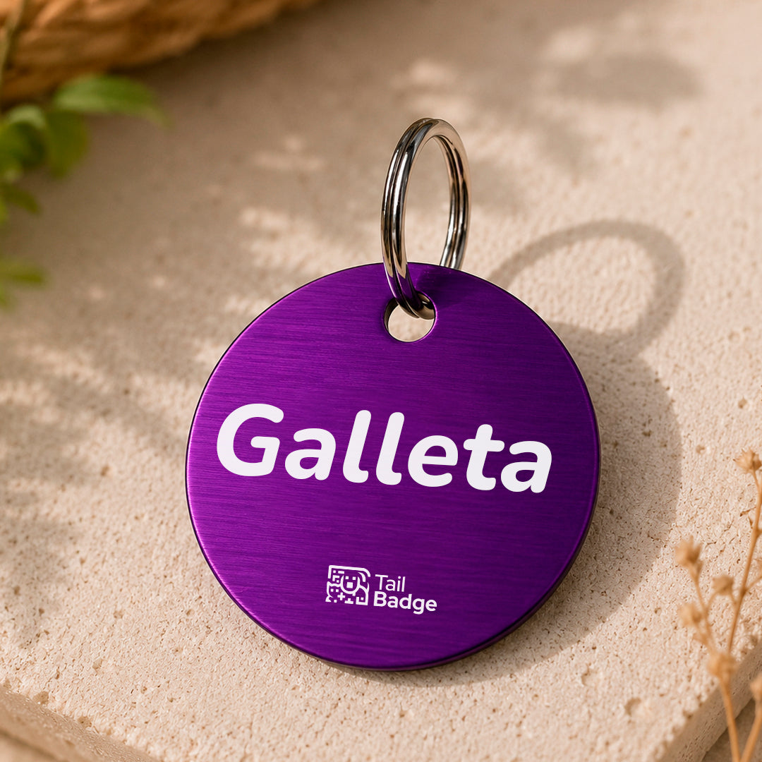 CIRCULAR PET TAG (ALUMINUM)