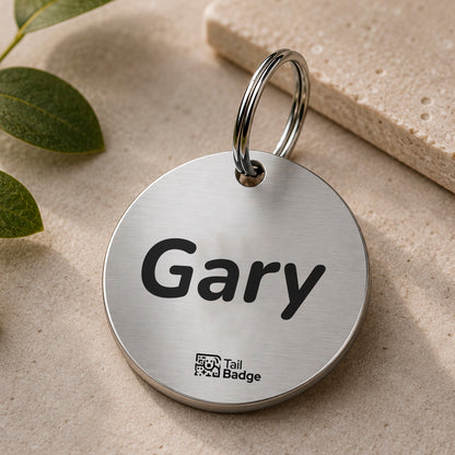 CIRCULAR PET TAG (ALUMINUM)