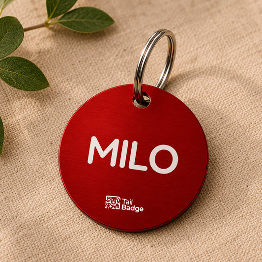 CIRCULAR PET TAG (ALUMINUM)