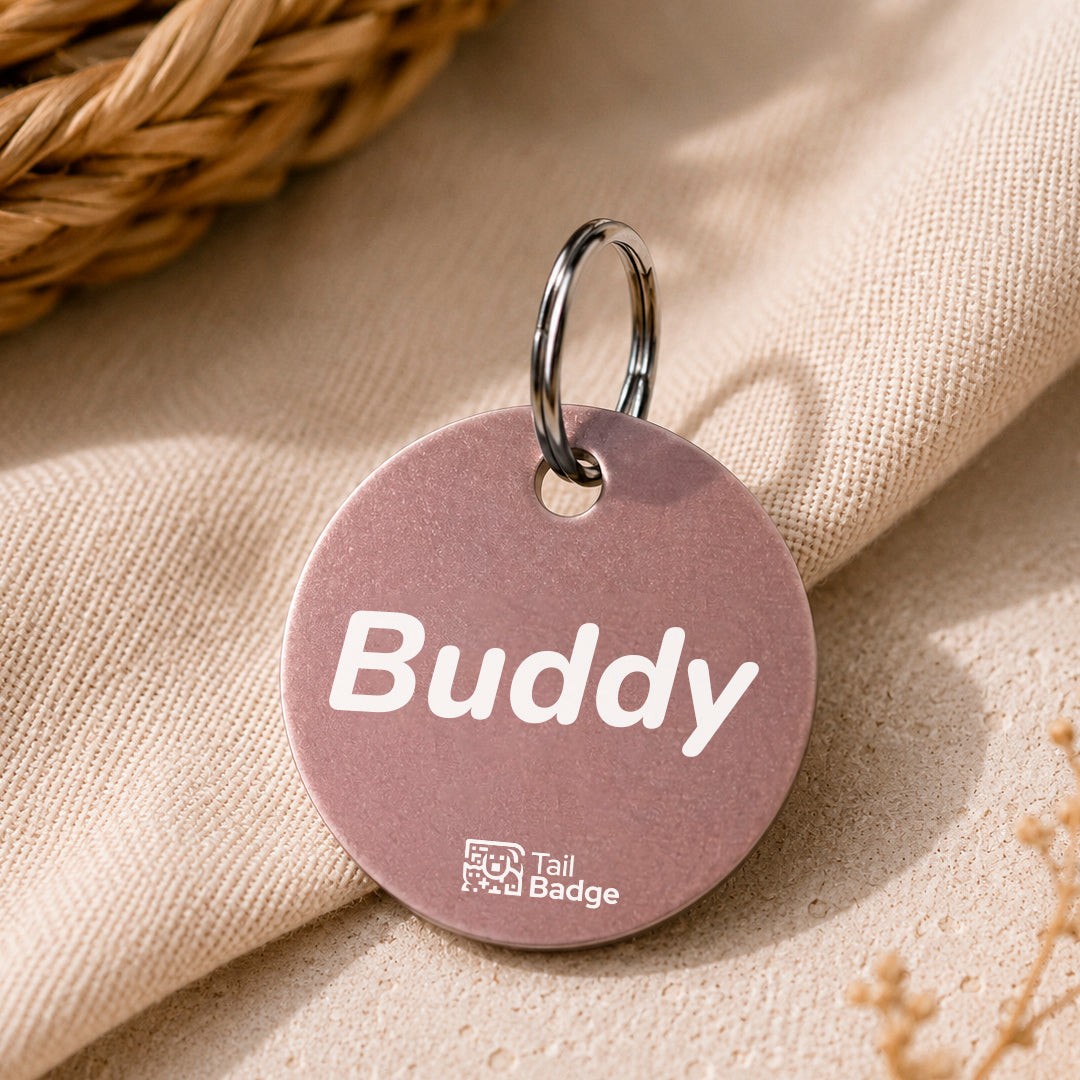 CIRCULAR PET TAG (ALUMINUM)