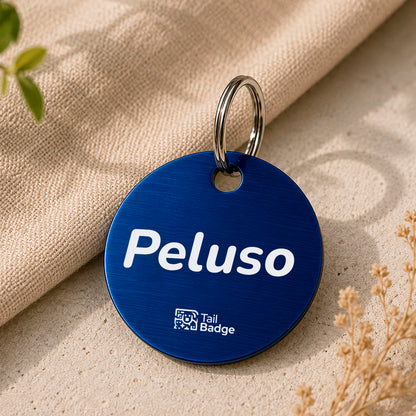CIRCULAR PET TAG (ALUMINUM)