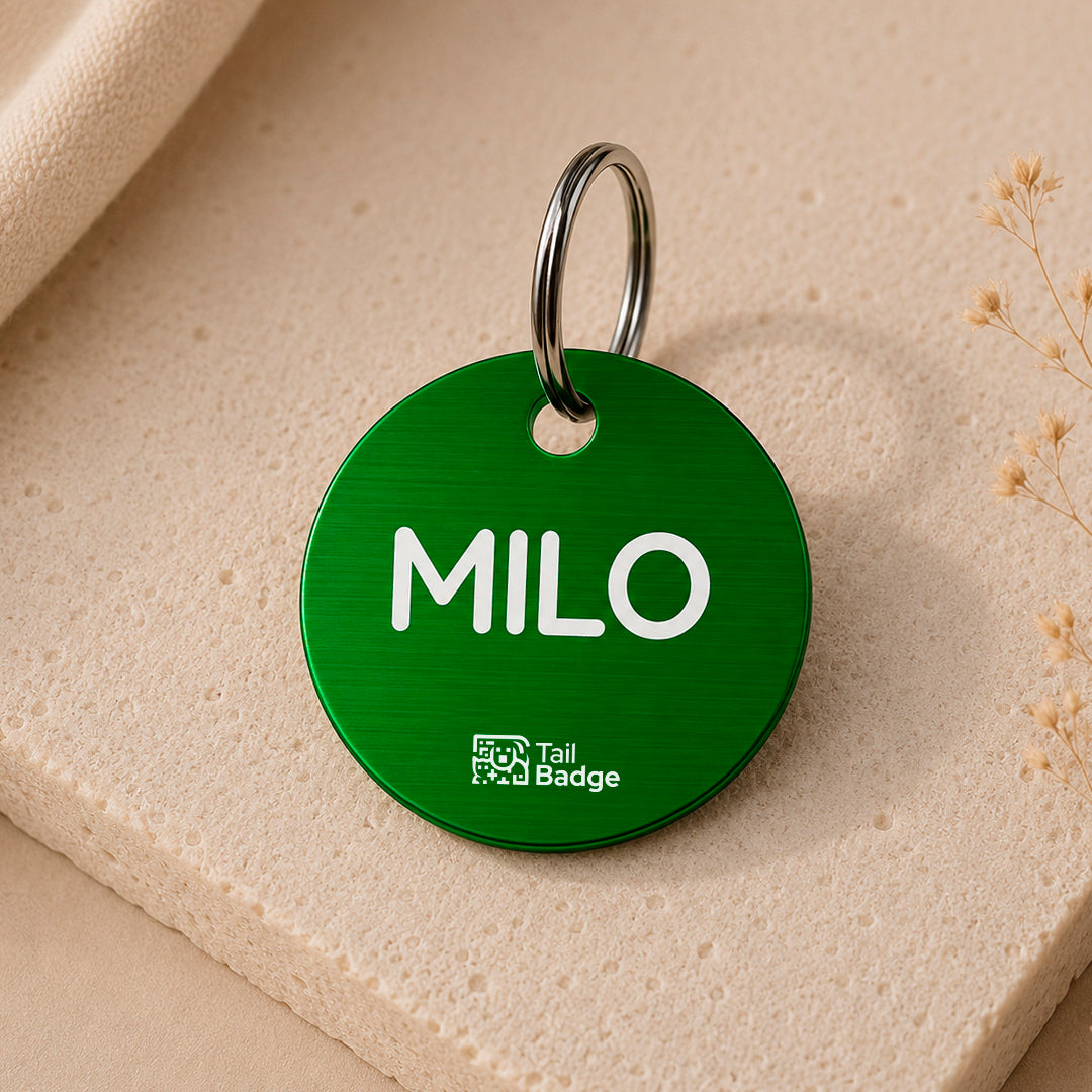 CIRCULAR PET TAG (ALUMINUM)
