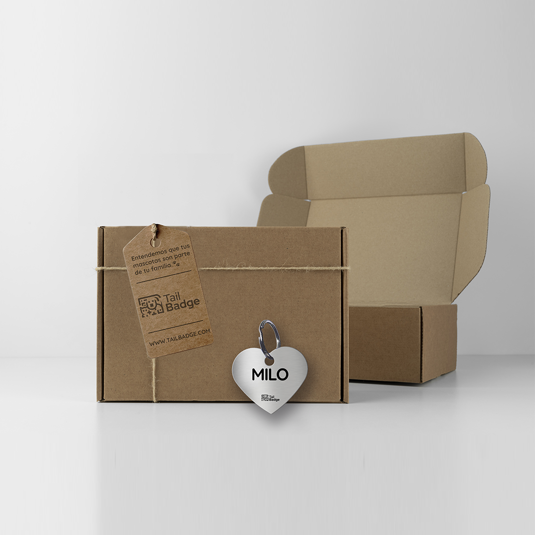 HEART-SHAPED PET TAG