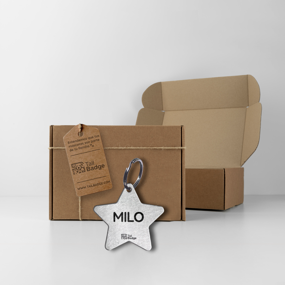 STAR-SHAPED PET TAG