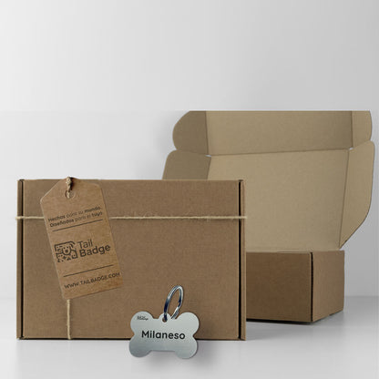 BONE-SHAPED PET TAG