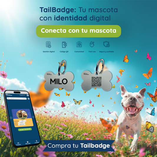 PLACA PARA MASCOTA HUESITO