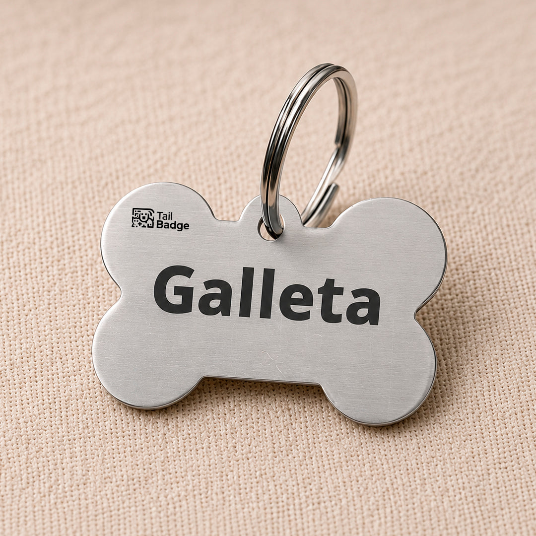 BONE-SHAPED PET TAG