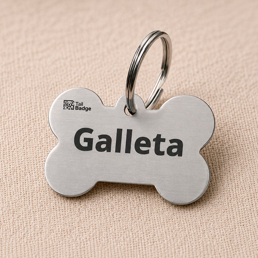 BONE-SHAPED PET TAG
