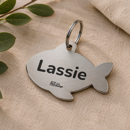 FISH-SHAPED PET TAG
